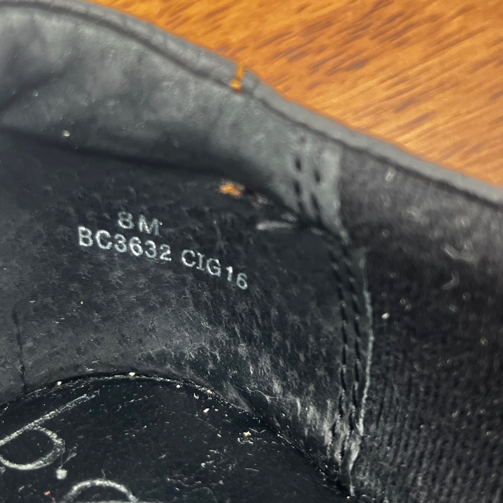 Born Concept Black Leather Slip-On Casual Loafer Clog Block Heel Women’s Sz 8M/W - Picture 9 of 10